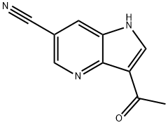 3-Acetyl-6-cyano-4-azaindole Structure