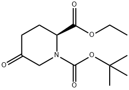 (S)-1-tert-butyl 2-ethyl 5-oxopiperidine-1,2-dicarboxylate Structure