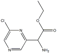 ethyl 2-aMino-2-(6-chloropyrazin-2-yl)acetate, 1260638-82-1, 结构式