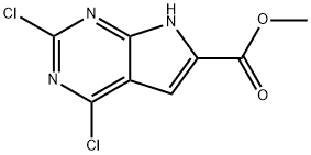 Ethyl 2,4-dichloro-7H-pyrrolo[2,3-d]pyriMidine-6-carboxylate Struktur