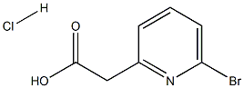2-(6-BroMopyridin-2-yl)acetic acid hydrochloride Struktur