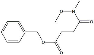 4-[メトキシ(メチル)アミノ]-4-オキソブタン酸ベンジル 化学構造式