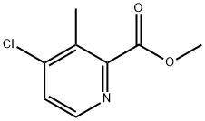 4-氯-3-甲基-2-吡啶羧酸甲酯 结构式