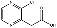 3-クロロピラジン-2-酢酸 化学構造式