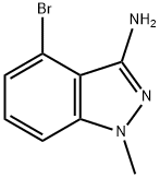 4-溴-1-甲基吲唑-3-胺 结构式