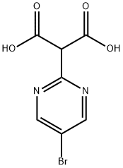 2-(5-Bromopyrimidin-2-yl)malonic acid Structure