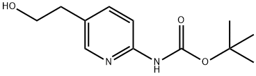 tert-Butyl (5-(2-hydroxyethyl)pyridin-2-yl)carbaMate Structure