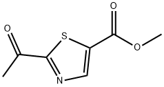 5-Thiazolecarboxylic acid, 2-acetyl-, Methyl ester Structure