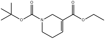 1-叔-丁基 3-乙基 5,6-二氢吡啶-1,3(2H)-二甲酸基酯 结构式