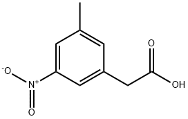 2-(3-甲基-5-硝基苯基)乙酸, 1261444-79-4, 结构式