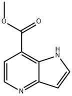 1H-ピロロ[3,2-B]ピリジン-7-カルボン酸メチル 化学構造式