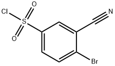 4-溴-3-氰基苯-1-磺酰氯, 1261583-46-3, 结构式
