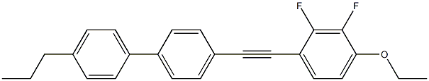 4-[(4-乙氧基-2,3-二氟苯基)乙炔基]-4'-丙基-1,1'-联苯,126163-06-2,结构式