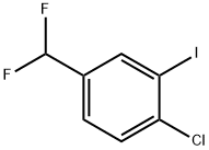 1-Chloro-4-difluoroMethyl-2-iodobenzene, 97% Structure