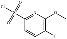5-氟-6-甲氧基吡啶-2-磺酰氯 结构式