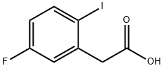 Benzeneacetic acid, 5-fluoro-2-iodo- Structure