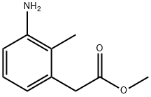 Benzeneacetic acid, 3-aMino-2-Methyl-, Methyl ester Struktur
