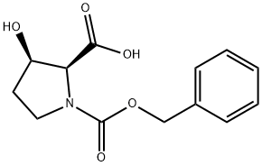 CBZ-顺式-3-羟基-L-脯氨酸, 1262015-07-5, 结构式