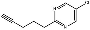 5-氯-2-(戊-4-炔-1-基)嘧啶, 126215-85-8, 结构式