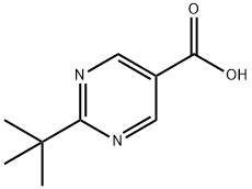2-TERT-ブチルピリミジン-5-カルボン酸 化学構造式