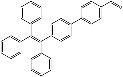 [1-(4-甲醛基联苯基)-1,2,2-三苯基]乙烯, 1262331-04-3, 结构式