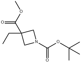 Methyl 1-Boc-3-ethylazetidine-3-carboxylate Structure