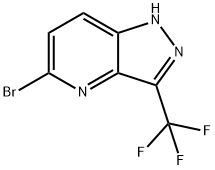 1H-Pyrazolo[4,3-b]pyridine, 5-broMo-3-(trifluoroMethyl)- Structure