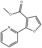 2-(2-ピリジル)-3-フランカルボン酸メチル 化学構造式