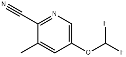 5-(difluoroMethoxy)-3-Methylpicolinonitrile Structure