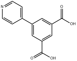 1,3-Benzenedicarboxylic acid, 5-(4-pyridinyl)- Struktur