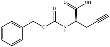 (R)-2-(((benzyloxy)carbonyl)aMino)pent-4-ynoic acid Structure