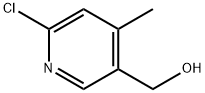 (6-氯-4-甲基吡啶-3-基)甲醇, 1263060-05-4, 结构式