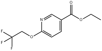 Ethyl 6-(2,2,2-trifluoroethoxy)nicotinate Struktur