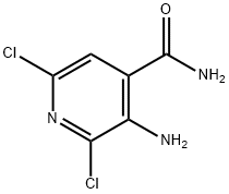 4-PyridinecarboxaMide,3-aMino-2,6-dichloro Structure