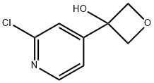 3-(2-氯吡啶-4-基)氧杂环丁烷-3-醇, 1263400-52-7, 结构式