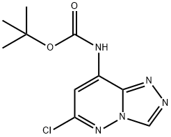 N-[8-(6-氯-1,2,4-三唑[4,3-B]哒嗪)]氨基甲酸叔丁酯, 1263425-79-1, 结构式
