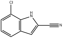 7-氯-1H-吲哚-2-甲腈 结构式