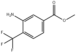 3-氨基-4-三氟甲基苯甲酸甲酯,126541-82-0,结构式