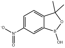 3,3-二甲基-6-硝基苯并[C] [1,2]氧杂硼杂环-1(3H)-醇, 1266084-47-2, 结构式