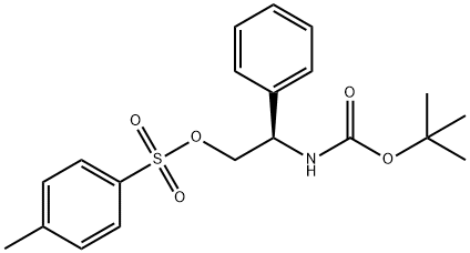 (R)-2-(Boc-aMino)-2-phenylethyl 4-Methylbenzenesulfonate Structure