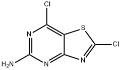 2,7-二氯噻唑并[4,5-D]嘧啶-5-胺, 1266572-32-0, 结构式