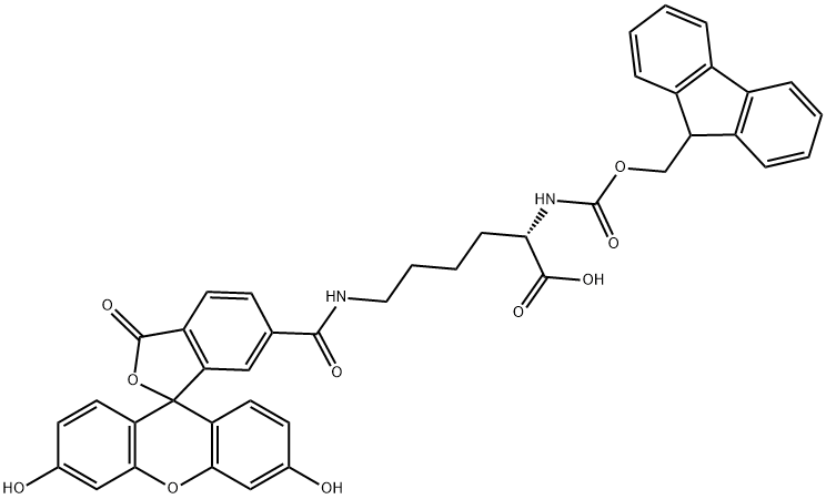 FMoc-Lys(6` -FAM) -OH Structure