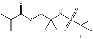 2-methyl-2-(trifluoromethylsulfonamido)propyl methacrylate, 1268257-44-8, 结构式