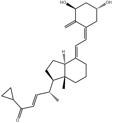 (5Z,7E,22E)-9,10-Seco-26,27-cyclo-1α,3β-dihydroxycholesta-5,7,10(19),22-tetren-24-one Struktur