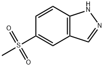 5-(メチルスルホニル)-1H-インダゾール 化学構造式
