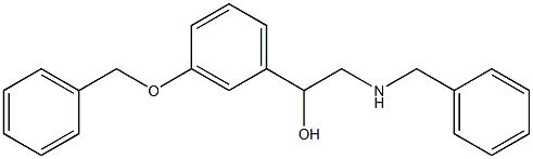 2-BenzylaMino-1-(3-benzyloxy-phenyl)-ethanol Struktur