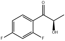 1-Propanone, 1-(2,4-difluorophenyl)-2-hydroxy-, (2R)- Struktur