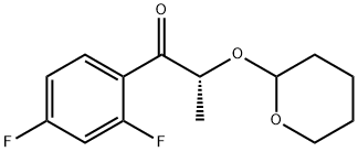 (2R)-1-(2,4-difluorophenyl)-2-(tetrahydro-2H-pyran-2-yloxy)propan-1-one Structure