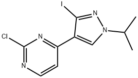  2-Chloro-4-(3-iodo-1-isopropyl-1H-pyrazol-4-yl)pyrimidine Struktur