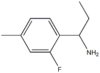 1-(2-FLUORO-4-METHYLPHENYL)PROPYLAMINE Structure